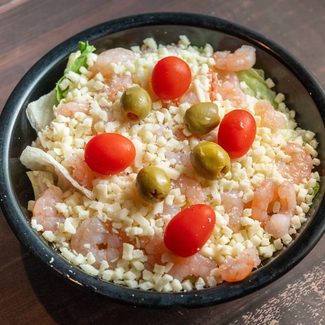 Shrimp & Cheese Salad.